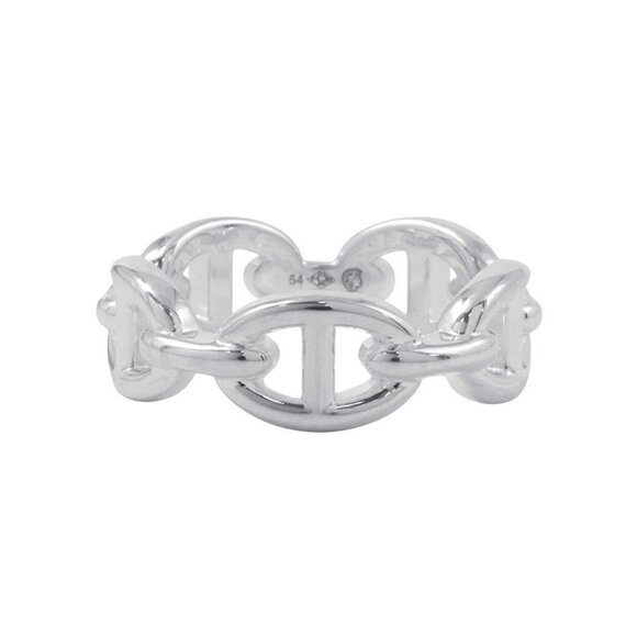 HERMES Chaine d'Ancre Anchene Ring Size PM/54/#14 SV925 - Picture 2 of 9